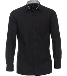 CASAMODA Langarmhemd Kent Comfort Fit Schwarz
