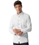 CASAMODA Langarmhemd Kent Comfort Fit Weiß/Creme/Dunkelblau