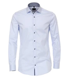 VENTI Businesshemd uni Hellblau/Dunkelblau/Blau/Pastell/Weiß