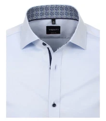 VENTI Businesshemd uni Hellblau/Dunkelblau/Blau/Pastell/Weiß