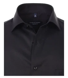 CASAMODA Langarmhemd Comfort Fit NOS Schwarz/Grau
