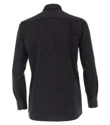 CASAMODA Langarmhemd Comfort Fit NOS Schwarz/Grau