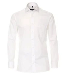 CASAMODA Langarmhemd Comfort Fit NOS Weiß/Creme