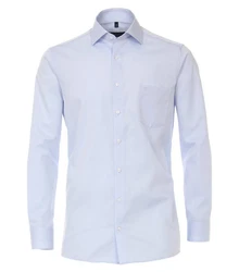 CASAMODA Langarmhemd Comfort Fit NOS Hellblau/Blau