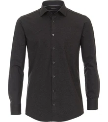 VENTI Businesshemd MODERN FIT Grau/Dunkelgrau/Schwarz