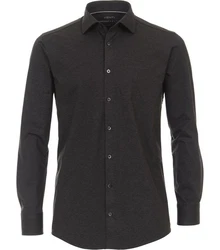 VENTI Businesshemd MODERN FIT Grau/Dunkelgrau/Schwarz