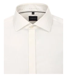 VENTI Businesshemd uni Creme/Weiß/Beige/Khaki