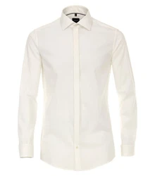 VENTI Businesshemd uni Creme/Weiß/Beige/Khaki