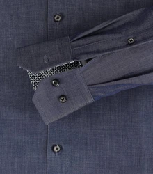 VENTI Businesshemd Hyperflex uni Dunkelblau/Hellblau