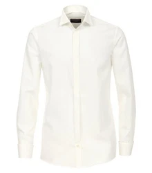 CASAMODA Businesshemd uni Weiß/Creme