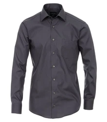 CASAMODA Businesshemd Modern Fit Kentkragen Dunkelgrau/Grau/Dunkelblau