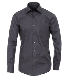 CASAMODA Businesshemd Modern Fit Kentkragen Dunkelgrau/Grau/Dunkelblau