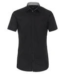 VENTI Businesshemd Kurzarm uni Schwarz