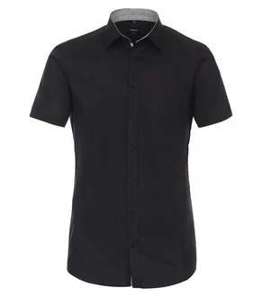 VENTI Businesshemd Kurzarm uni Schwarz