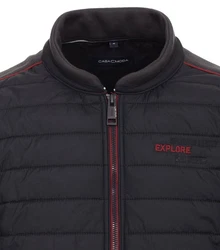 CASAMODA Sweatjacke Rot/Schwarz/Dunkelrot