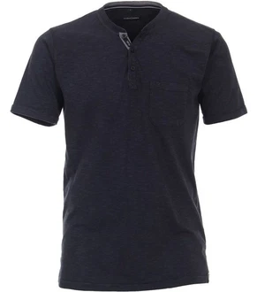 CASAMODA T-Shirt Henley SNOS T-Shirt uni Dunkelblau/Dunkelgrau CASAMODA T-Shirt Henley SNOS T-Shirt uni Dunkelblau/Dunkelgrau