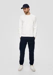 s.Oliver Stoffhose Phoenix Cargohose Weiß/Creme/Dunkelblau