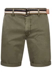 Indicode Chinoshorts Style INCunning Dunkelgrün/Khaki