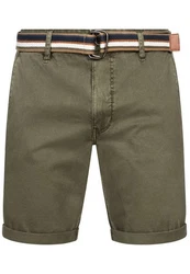 Indicode Chinoshorts Style INCunning Dunkelgrün/Khaki