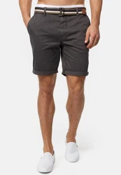 Indicode Chinoshorts Style INCunning Dunkelgrau/Khaki/Grau