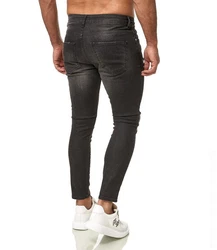 Black Island Skinny-fit-Jeans Herren schwarz