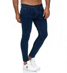 Black Island Skinny-fit-Jeans Herren Schwarz