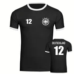 multifanshop T-Shirt Kontrast Deutschland Adler Retro Trikot 12