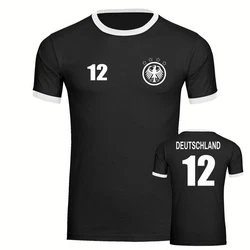 multifanshop T-Shirt Kontrast Deutschland Adler Retro Trikot 12