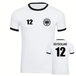 multifanshop T-Shirt Kontrast Deutschland Adler Retro Trikot 12