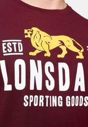 Lonsdale T-Shirt Blagh Braun/Bordeaux/Dunkelrot/Rot