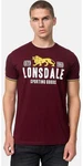 Lonsdale T-Shirt Blagh Braun/Bordeaux/Dunkelrot/Rot