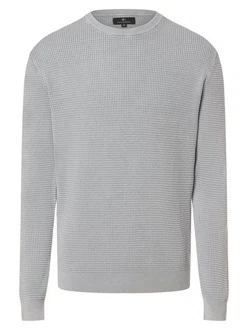 Nils Sundstrm Strickpullover Grau/Hellgrau