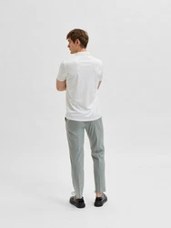 SELECTED HOMME T-Shirt Fave Weiß/Grau/Creme