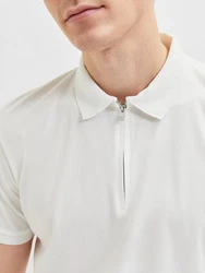 SELECTED HOMME T-Shirt Fave Weiß/Grau/Creme