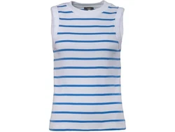 LIVING CRAFTS Tanktop 'RITA' Hellblau/Blau/Weiß