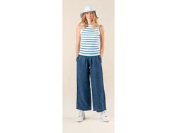 LIVING CRAFTS Tanktop 'RITA' Hellblau/Blau/Weiß