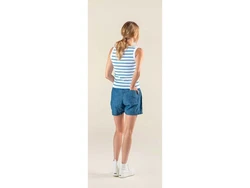 LIVING CRAFTS Tanktop 'RITA' Hellblau/Blau/Weiß
