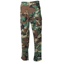 Outdoorhose US Kampfhose, BDU, Rip Stop, woodland