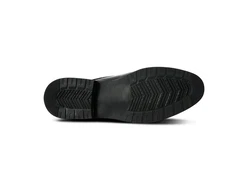 YFFUSHI Schnürschuh Herren Anzugschuhe aus echtem Rindsleder Schwarz/Hellblau