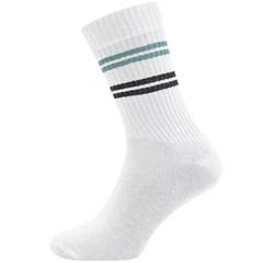 Ewers Socken GOTS Ringel Weiß/Dunkelgrün/Grün/Grau