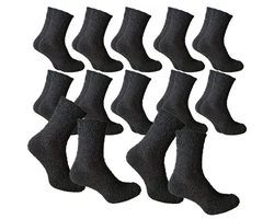 Qano Kuschelsocken Herren Schwarz