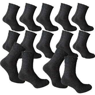 Qano Kuschelsocken Herren Schwarz