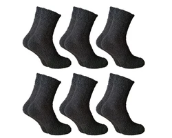 Qano Kuschelsocken Herren Schwarz