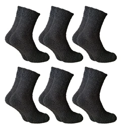 Qano Kuschelsocken Herren Schwarz