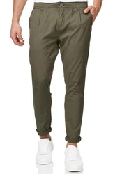 Indicode Chinos INFjern Khaki/Dunkelgrün
