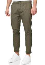 Indicode Chinos INFjern Khaki/Dunkelgrün
