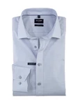 OLYMP Langarmhemd Luxor modern fit Grau/Blau/Hellblau