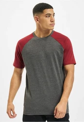 DEF T-Shirt Roy Dunkelrot/Dunkelgrau/Bordeaux/Lila