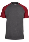 DEF T-Shirt Roy Dunkelrot/Dunkelgrau/Bordeaux/Lila