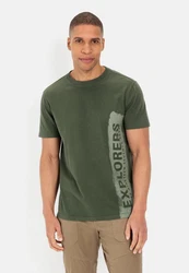 camel active Kurzarmshirt T-Shirt Dunkelgrün/Grün